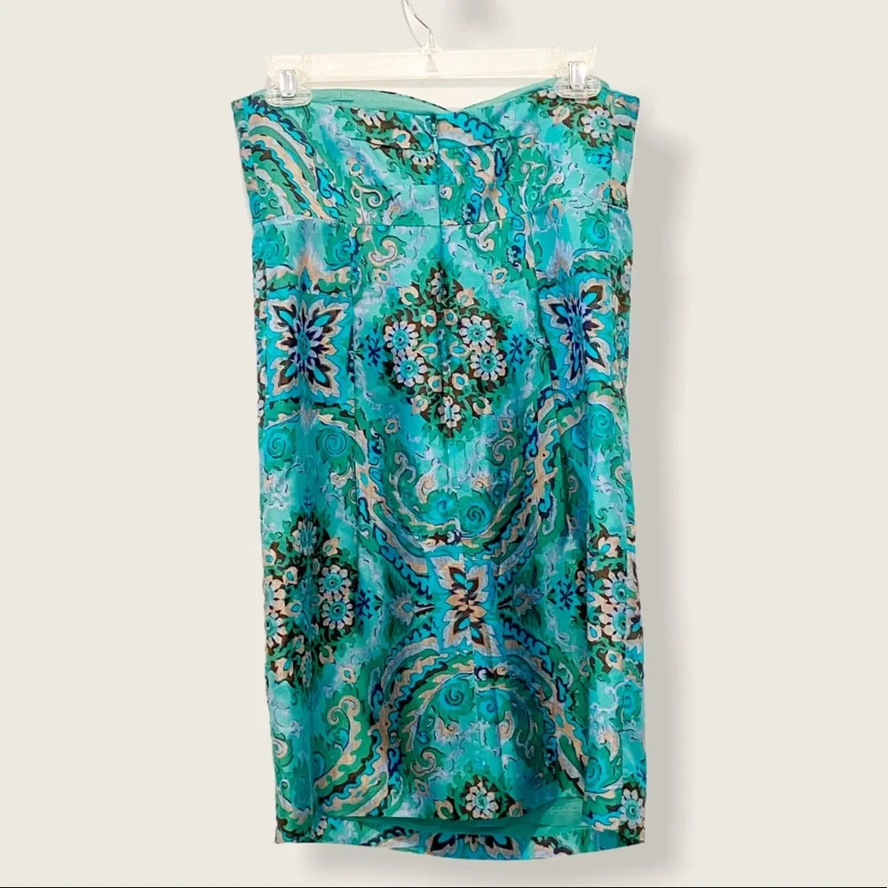 J. Crew Collection Casbah Silk Strapless Dress Sz 2